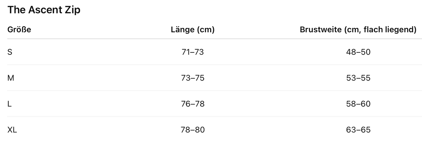 The Ascent Zip – Ivory