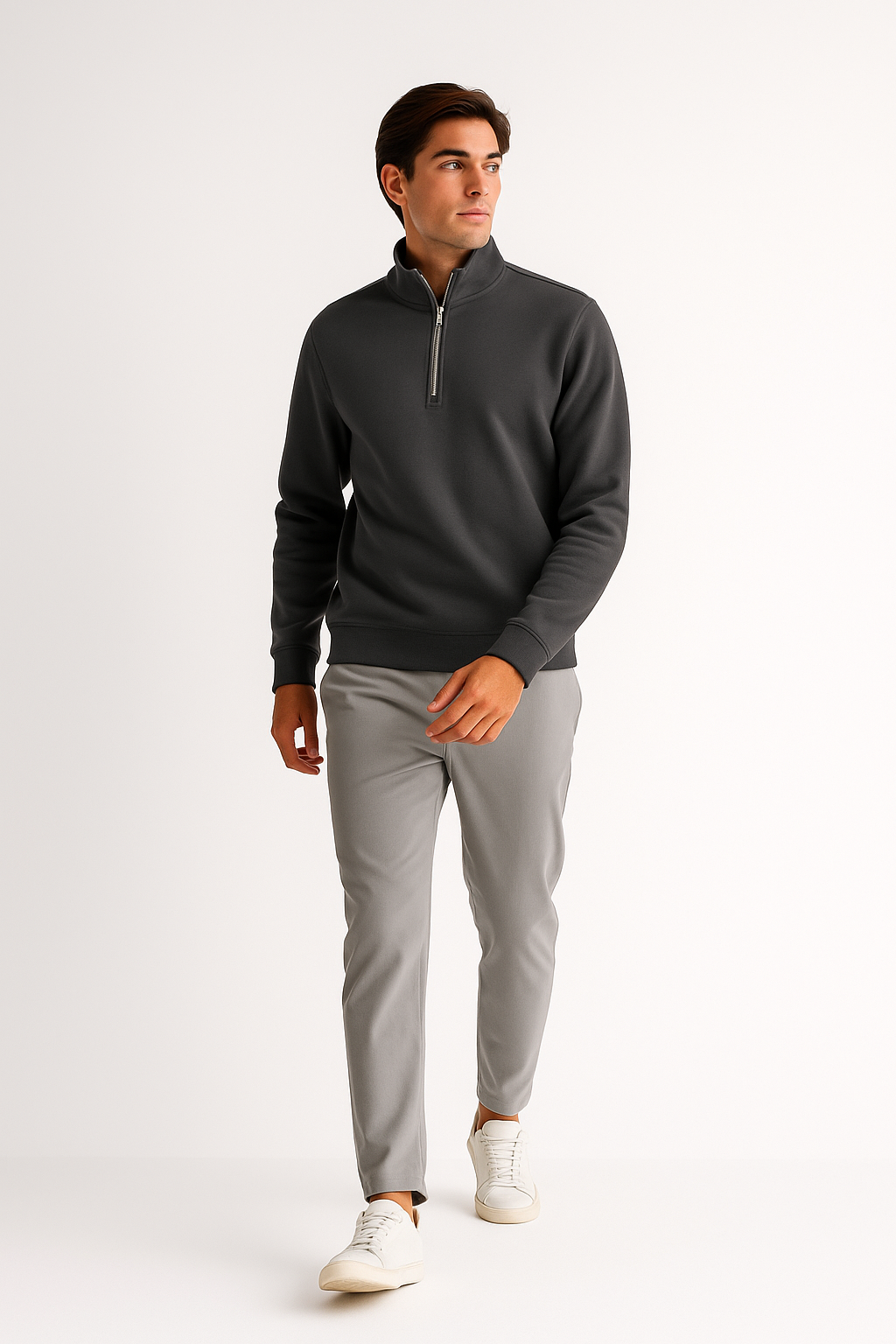 The Ascent Zip - Charcoal