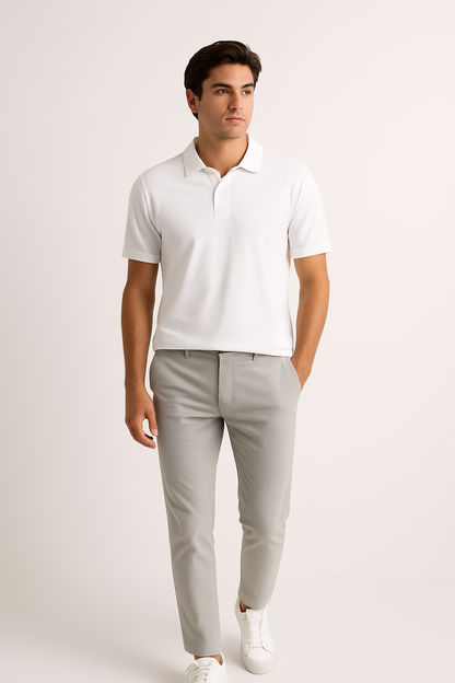 The Legacy Polo - Clear White