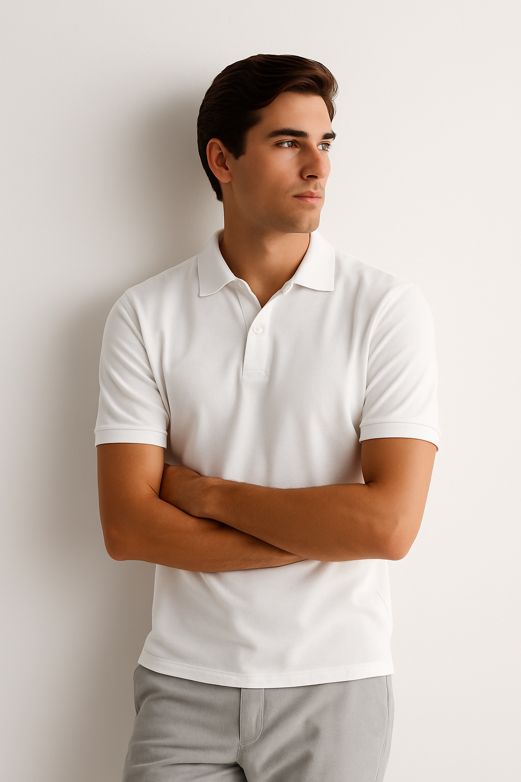 The Legacy Polo - Clear White