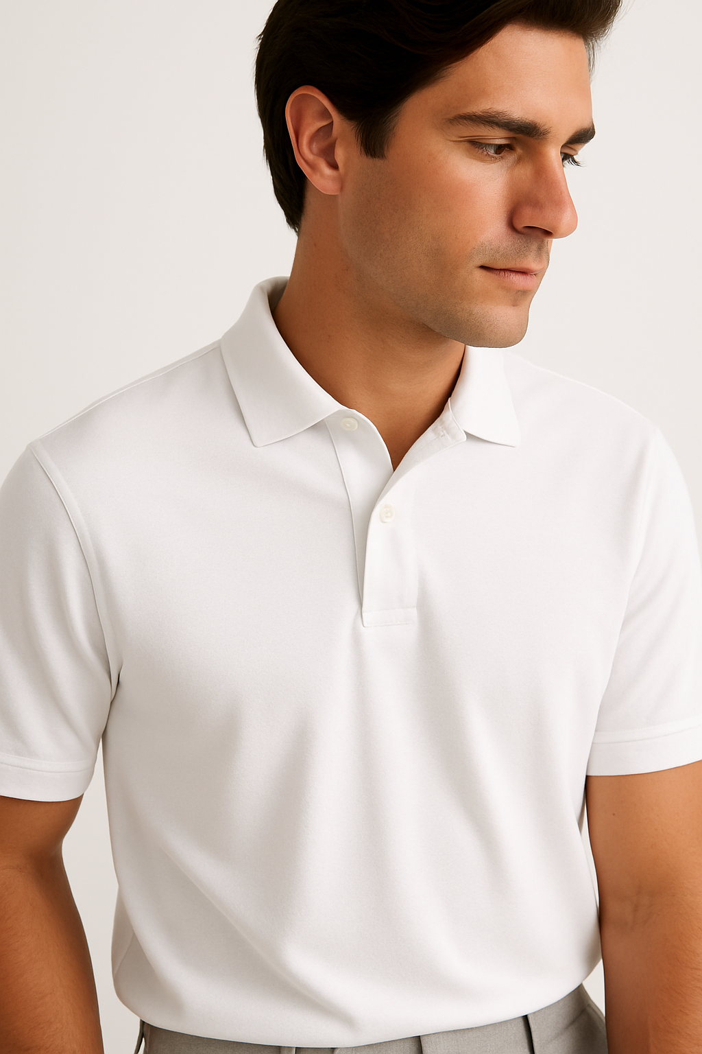 The Legacy Polo - Clear White