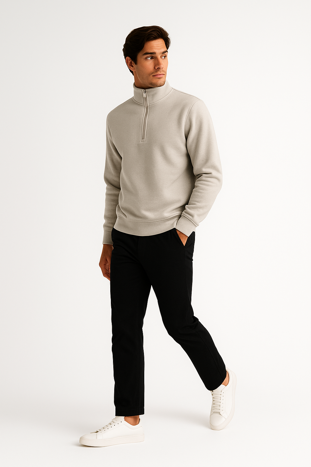 The Ascent Zip – Ivory